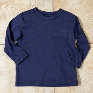 Classic Prep Navy Long Sleeve Tee for Kids